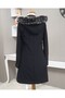 Released Hooded Short Coat with Snap Pockets - 4