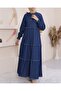 Three Piece Washed Denim Dress - 4