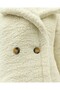 Double button lined side pocket plush coat - light mink - 6