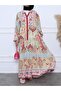 Piece Fabric Water Pattern Patch Dress -Pink