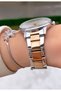Brand Rose Color Steel Cord 2 Years Warranty Women's Wristwatch - with Bracelet Gift - 2