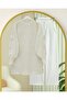 Round Neck Soft Knit Sweater with Handle Flower Detail - Ecru - 5