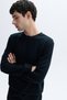 Men's Navy Blue Crew Neck Sweatshirt - 5