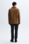 Men's Tan Wool Blend Casual Jacket - 2