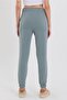 Women's Three Thread Knitted Sweatpants with Elastic Waist and Leg Jogger - 7