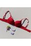 Push up Padded Red Micro Bra