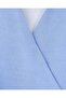 Linen Look Suit with Side Tie Skirt - Baby Blue - 7
