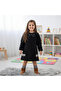 Lamb Velvet Girls' Dress with Wool Lining - 3