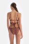 Covered Brown Bikini Top - 2