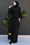 Orkide Silk Evening Dress Black