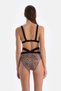 Brown Leopard Bralet Bikini Top - 2