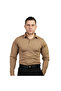 Kapan Polo Neck Beige Tactical Tshirt 2 Pockets Long Sleeve Tactical Tshirt