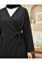 Beli Double Tie-Down Scuba Kimono Set - Black - 3