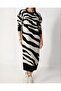 Slit Patterned Knitwear Dress - 4
