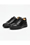 Genuine Leather Eva Sole Black Casual Men's Shoes - 4