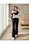 Half-Neck Knitwear Suit
