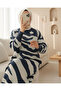 Slit Patterned Knitwear Dress - 3