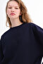 Fleece-Lined Basic Sweatshirt S3408-K11 - 3