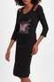 women's camisole collar detailed printed stone dress - 5