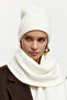 Wool Scarf Beret Set - 3