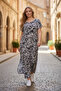 Copy - Ethnic Patterned Slit Summer Comfortable Fit Dress
