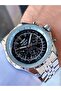 Men's Wristwatch with Chronograph Appearance, Steel Band Case, Premium Design, Gift Boxed - 4