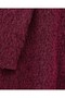 Bearded Jacket with Scarf Detail and Buttoned Front - Burgundy - 5