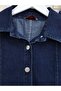 Flounce Hem Buttoned Jacket Denim Suit -K.Laci - 4