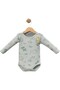 Safari Patterned 100% Cotton Long Sleeved Body/Unisex Body with Snap Fasteners /Baby Boys and Girls Long Sleeved Body - 5
