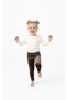 Girl's Stretch Fabric & Corded Fabric & Elastic Waist Velvet Tights - 4