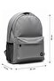 Two-Compartment Backpack Gray - 6