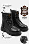 Genuine Leather Children's Boots Non-Slip Sole Fur Inside Children's Leather Boots Unisex