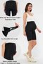 Above Knee Biker Adjustable High Waist Stretchy Toning and Firming Short Maternity Leggings