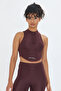 Soft Touch Fitted Rope Detailed Sports Crop Bra