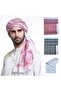 Large Arab Shemagh Headscarf Muslim Headcover Desert Wrap Shawl Keffiyeh Arabic Scarf 58x58" - 6