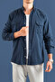 Férfi Slim Fit farmer ing - 4