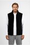 Men's Gilet Relaxed Fit Thick Fleece Fleece Sports Vest Black