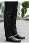 5002 Black Black Men's Kilasik Genuine Leather Seasonal Dad Shoes