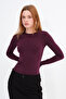 Crew Neck Basic Blouse B1496-Dk2 - 4