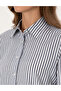Navy Blue Striped Comfort Fit Long Sleeve Shirt 50318226-Vr033 - 7