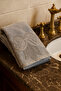 Çeyiz Bahçe Çınar Velvet Hand Towel Gray