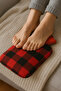 Fleece Covered Warm Hand Foot Water Bag Warmer Compress Hot Water Bag - 3