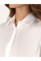 Ecru Comfort Fit Satin Long Sleeve Shirt 50313588-Vr019 - 7