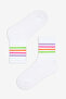Girl - Color Lines 2-piece Tennis Socks Set - 3