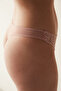 Bloom Lace Dried Rose Thong Panties - 2