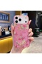 iPhone 11 (6.1 Inch) Compatible Silvery Appearance Flowers Patterned Stylish Case