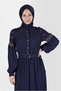 EMBROIDERY DETAIL HIDDEN BUTTONED BIRDLE DRESS 42387