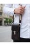 Handmade Genuine Leather Phone and Mini Crossbody Bag (9.5X17X5 cm) - 2