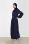 EMBROIDERY DETAIL HIDDEN BUTTONED BIRDLE DRESS 42387 - 3