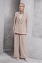 Kruvaze Collar Pants Suit 30504 - 3